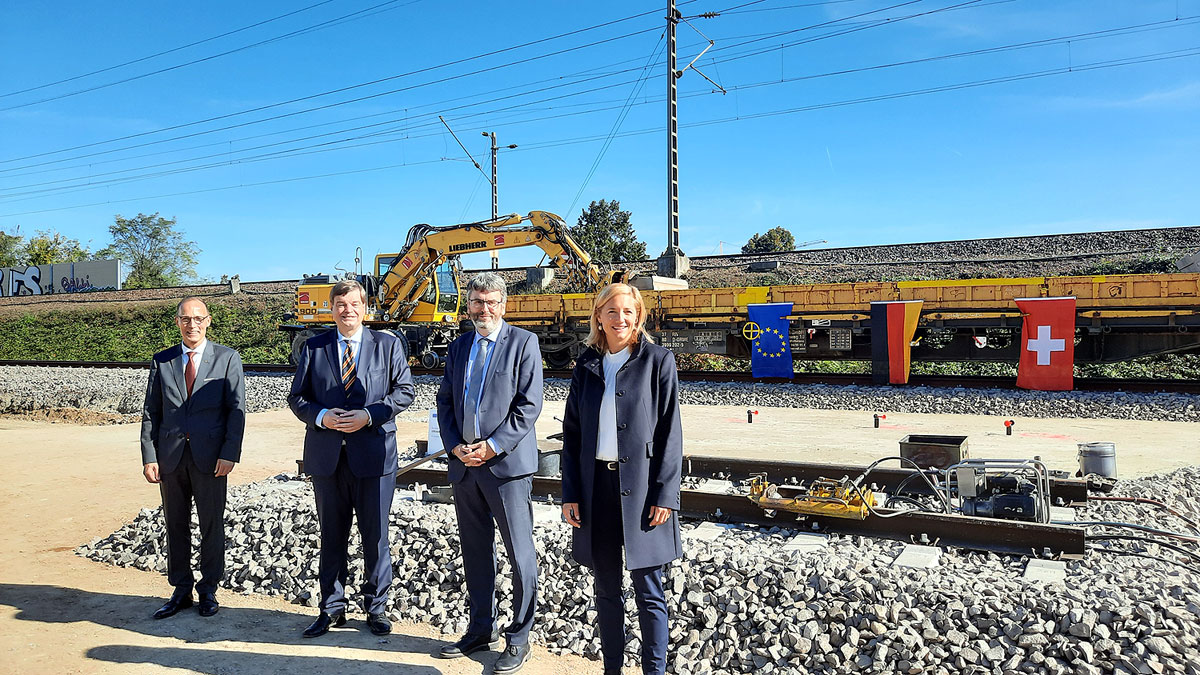 Infrastrukturprojekt Karlsruhe Basel Baustart Schweiz_DB_18 10 21