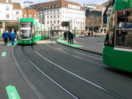 Markierung Praxistest-Einfachhaltestelle Barfi_Kanton Basel-Stadt_2019