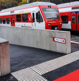 TMR hat erneuerten Bahnhof Bovernier eingeweiht