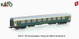 Kato N K23119 SBB RIC-Wagen altes Logo 1 Kl Am_Lemke_11 21