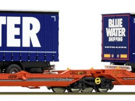 Roco H0 77387 Wascosa Doppeltaschen-Gelenkwagen Sdggmrs 738 T3000e Wechselbruecken Blue Water_Modelleisenbahn GmbH_13 12 21