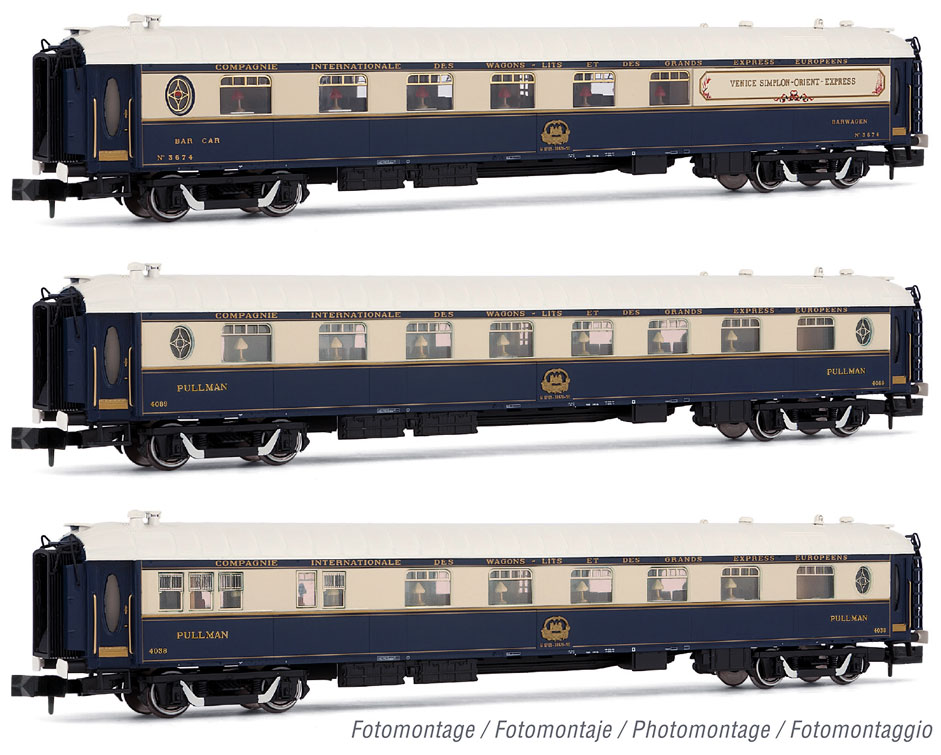 HN4398 Arnold N VSOE 3-teiliges Wagenset Venice Simplon Orient Express_Hornby_3 12 21