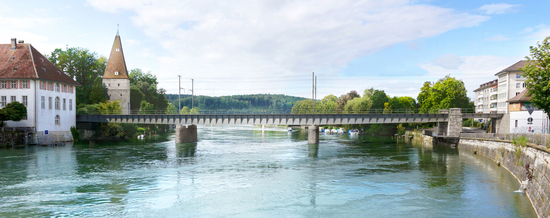 Visualisierung der neuen Aarebrücke Reprise_SBB CFF FFS_04 01 22