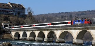 Eurocity-Flotte Schloss Laufen Rheinfall_SBB CFF FFS