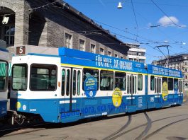 VBZ Tram 2000 Be 46 2062 Ukraine_Sandro Hartmeier_14 3 22