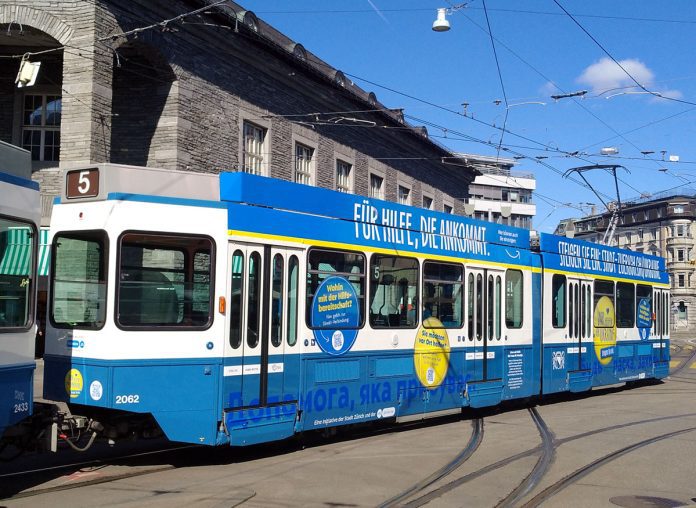 VBZ Tram 2000 Be 46 2062 Ukraine_Sandro Hartmeier_14 3 22