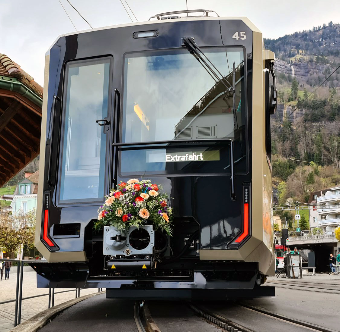 Gelenktriebwagen Bhe 46 45 Queen Victoria 1_Rigi Bahnen_7 4 22