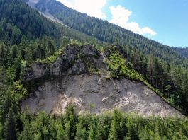 Steinschlagschutzprojekt Gebiet Leidboden_ Kanton Graubuenden