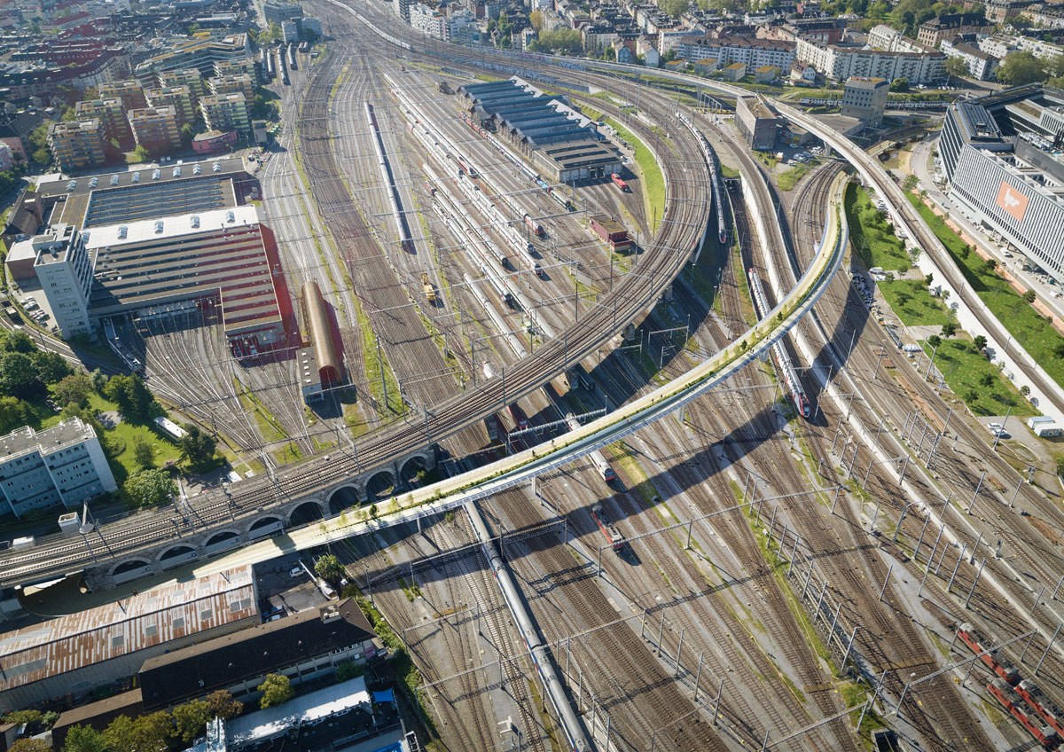 Landschaftsbruecke Fuss Velobruecke Gleisfeld 1_Stadt Zuerich_2 5 22