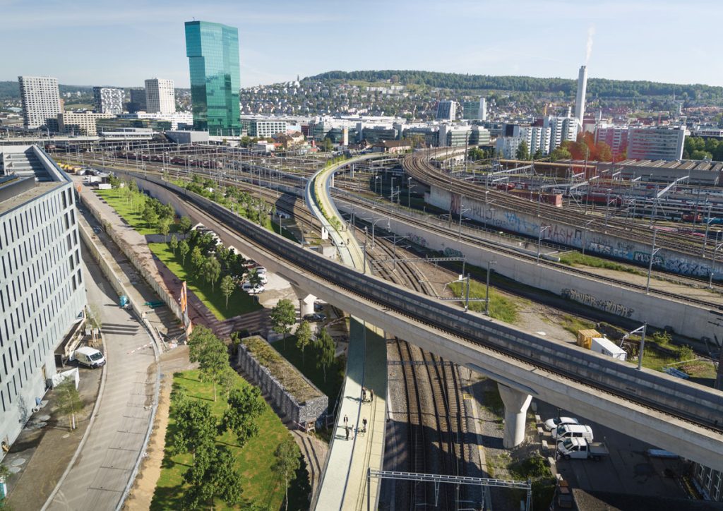 Landschaftsbruecke Fuss Velobruecke Gleisfeld 2_Stadt Zuerich_2 5 22