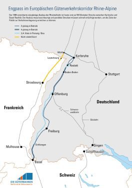 Kapazitätsengpass Rheintalbahn gefährdet Verlagerung und Versorgung: «Güterverkehr braucht linksrheinische Alternative – jetzt handeln!»
