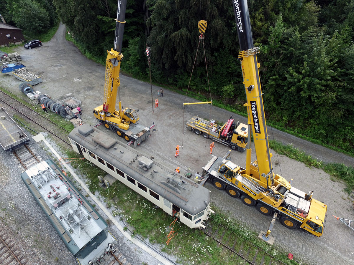 Kraene ABe 44 5 Wald_Verein Historischer Triebwagen 5