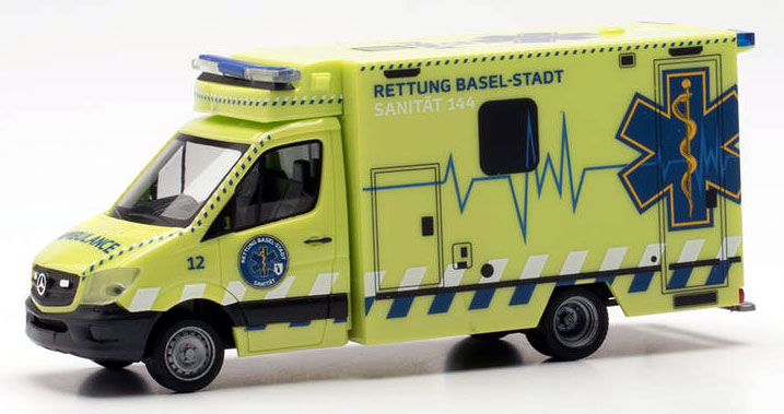 187 952323 Mercedes-Benz Sprinter RTW JSD Basel-Stadt_Herpa_1 23