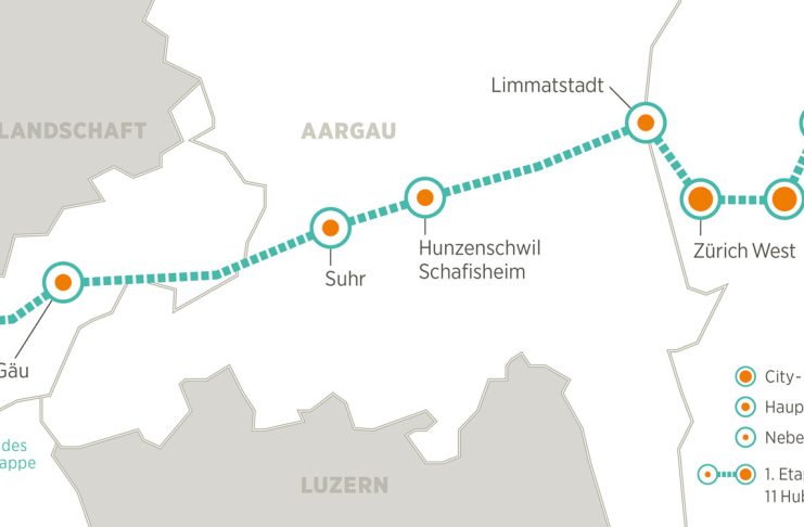 Verlauf erste Teilstrecke CST_1 23