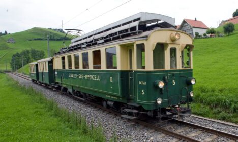 Historische Züge der Appenzeller Bahnen erhalten St.Galler Kulturerbe-Label