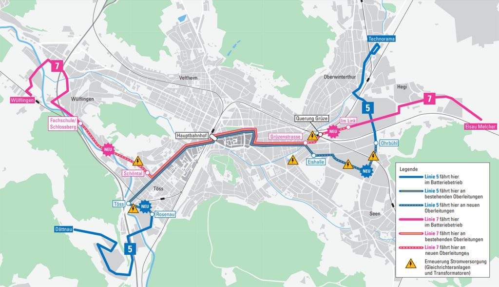 Grafik Elektrifizierung Linien 5 7 Stromversorgungsstadtplan_Stadt Winterthur_6 23