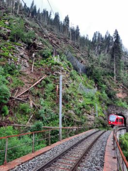 Aufräumarbeiten nach Unwetterschäden: Streckensperrung zwischen Davos Platz und Filisur