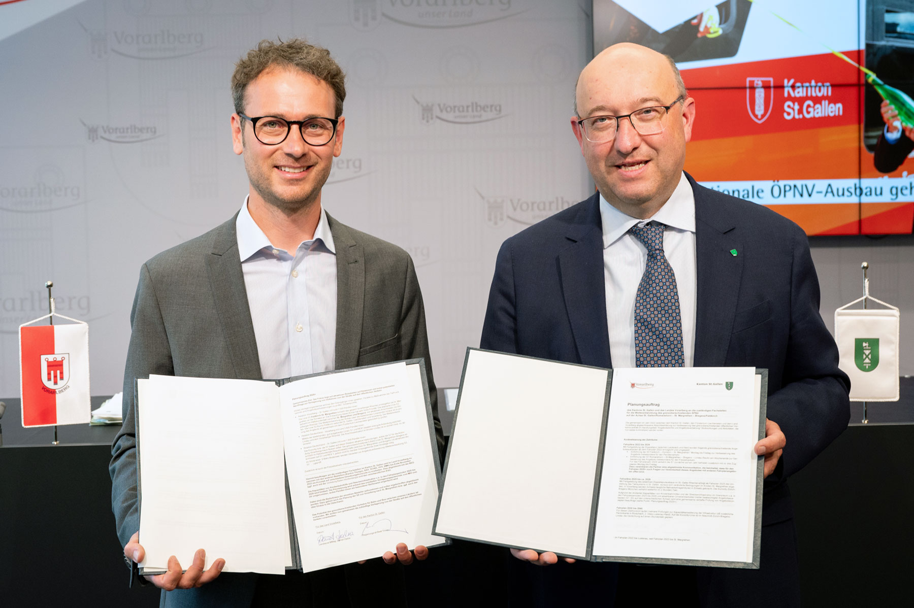 St Gallen Vorarlberg unterzeichnen Planungsauftrag 2025_Land Vorarlberg A Serra_3 7 23