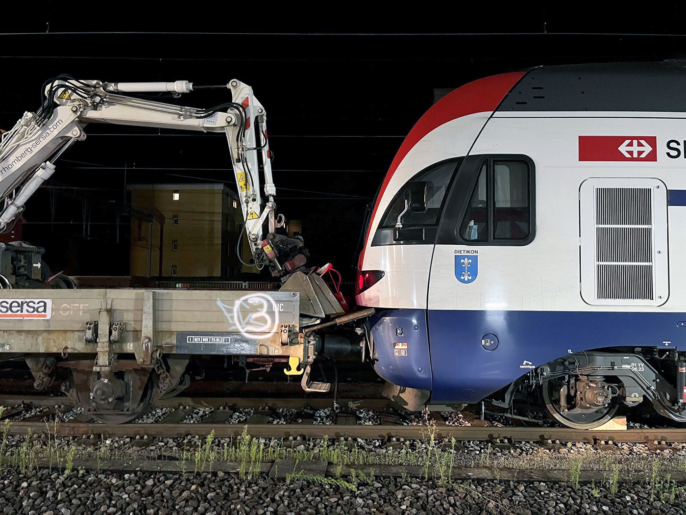 Gueterbahnhof Winterthur Sachschaden Bahnunfall_Kapo ZH_11 8 23