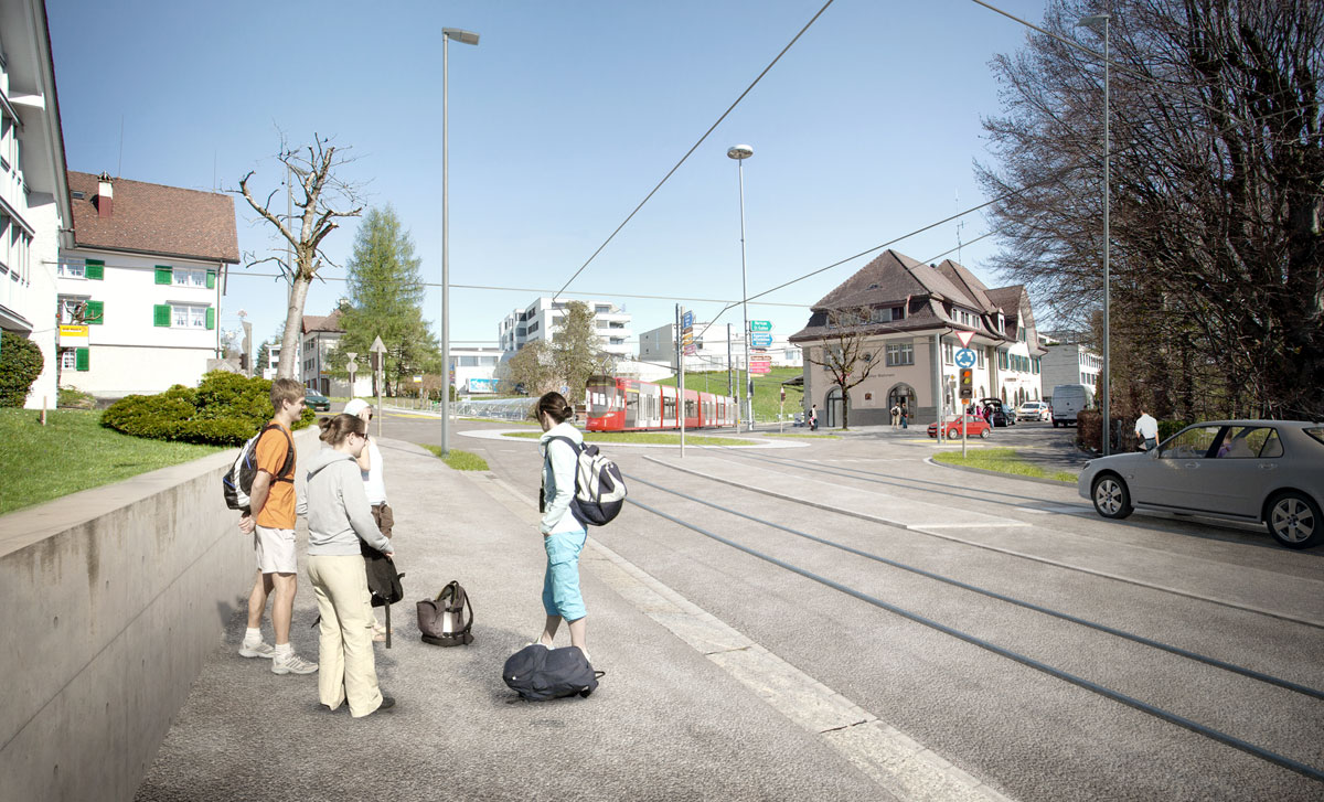 Ortsdurchfahrt Teufen Bahnhof Kreisel Visualisierung_AB_15 12 10