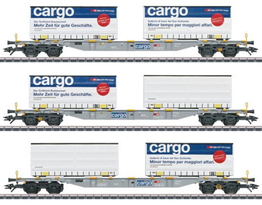 H0-47463 SBB Cargo Containertragwagen-Set 3 teilig 1_Maerklin_9 23