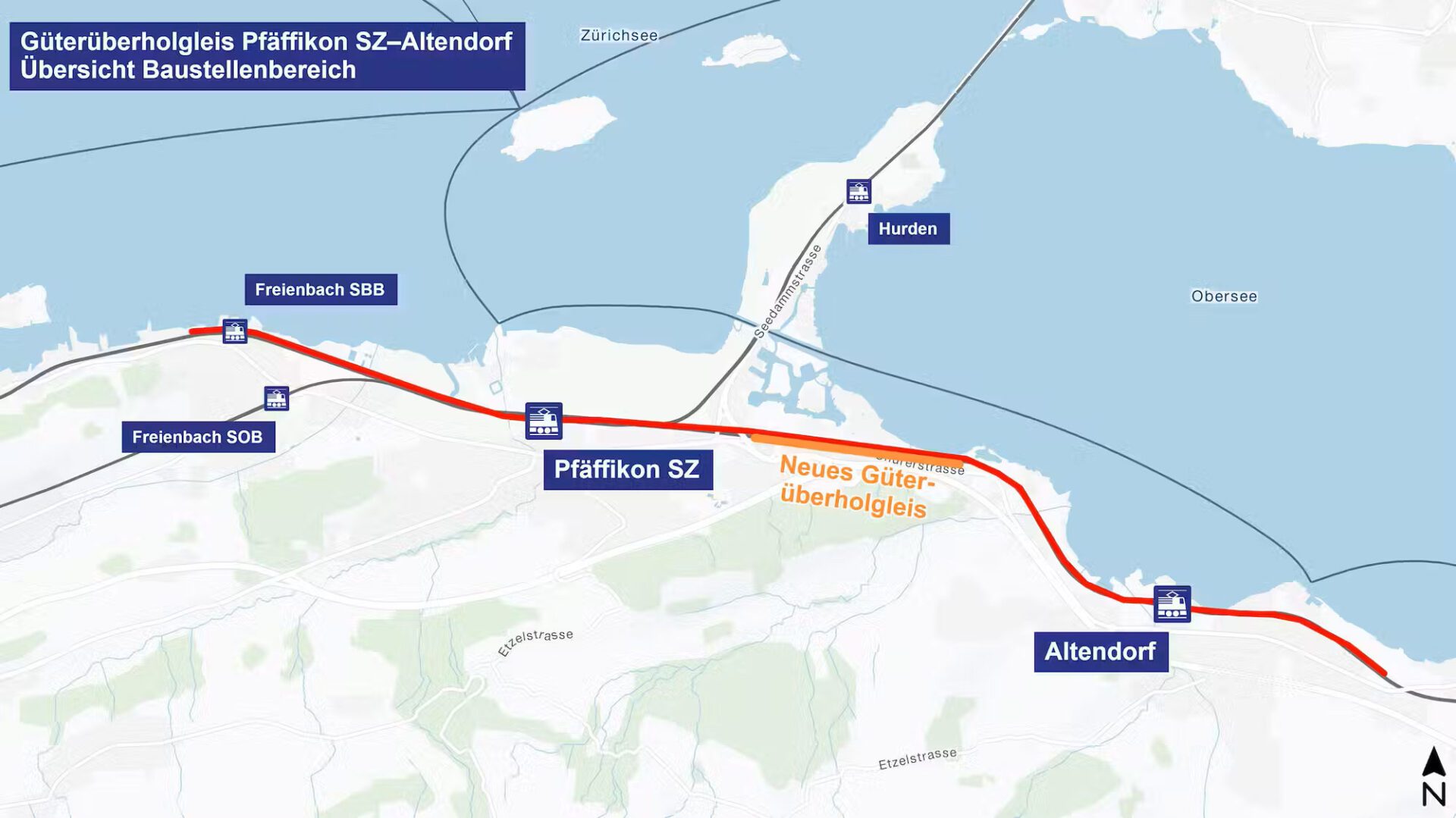 Pfaeffikon SZ Altendorf Ueberholgleis Karte_SBB CFF FFS