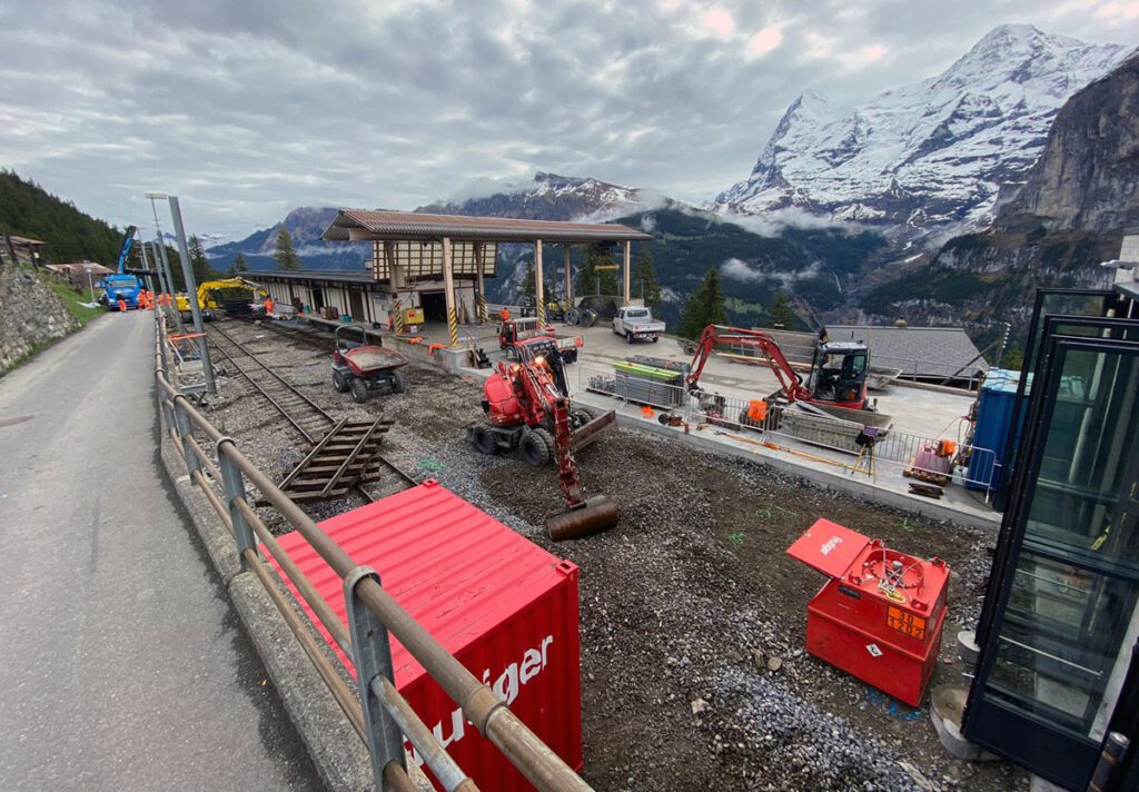 Baustart Umbau Erneuerung Gleisvorfeld Bahnhof Muerren_jungfrau ch_5 23