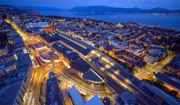 Bahnhof-Lausanne-Luftbild_SBB CFF FFS