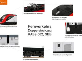 H0 Roco SBB Fernverkehrs-Doppelstockzug RABe 502 Grafik_Modelleisenbahn GmbH_1 24