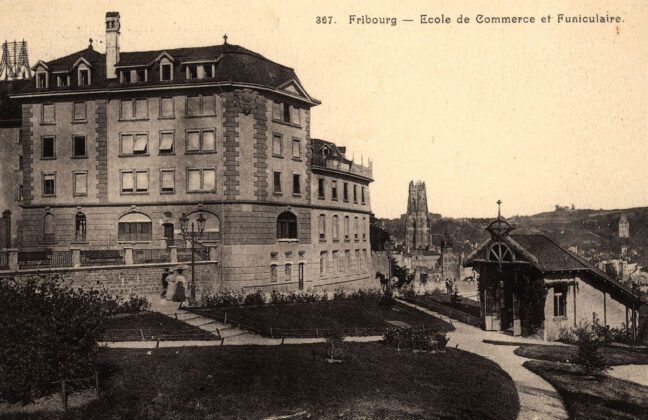 Funi Fribourg historisch 1_Kantons und Universitaetsbibliothek Freiburg Postkartensammlung