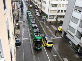 Basel Gueterstrasse Kollision Fussgänger BVB-Tram_Kapo BS_18 3 24