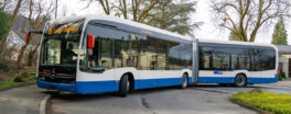 Drei neue Elektro-Gelenkbusse in Luzern