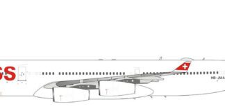 1 400 Swiss Airbus A340-300 HB-JMA Red Nose 11873_Phoenix-model_3 24