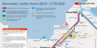 Doppelspur Grellingen Duggingen Karte Bahnersatz_SBB CFF FFS_4 24