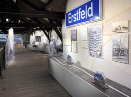 Blick in die Ausstellung Berg Strecke Depot Erstfeld_SBB Historic_2024