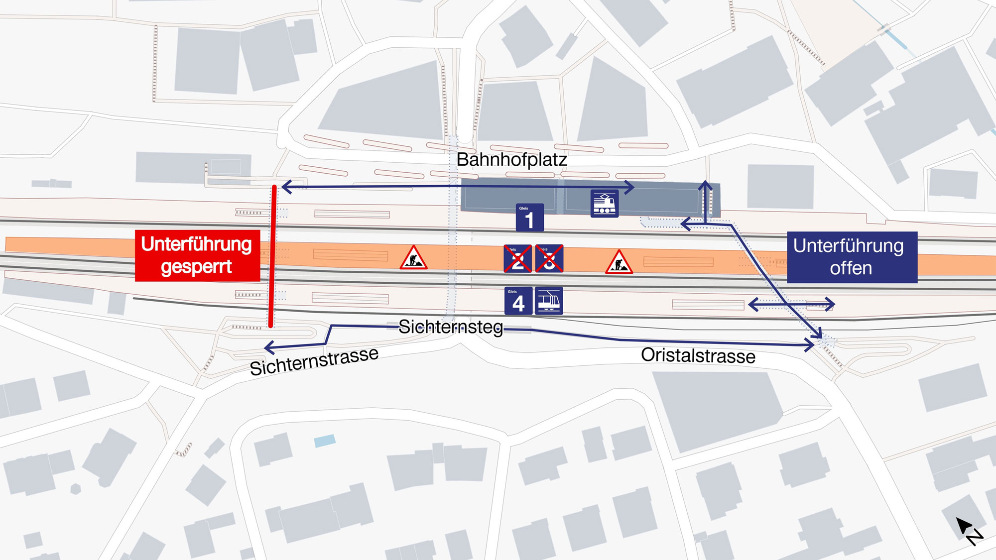 Bahnhof Liestal Bauarbeiten Plan_SBB CFF FFS_4 25