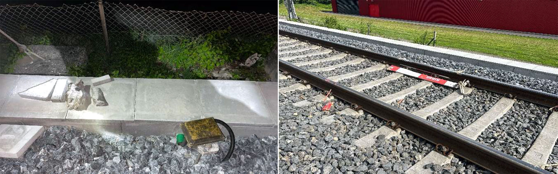 Haegendorf Gegenstaende Bahngleis_KapO SO_26 und 27 4 25
