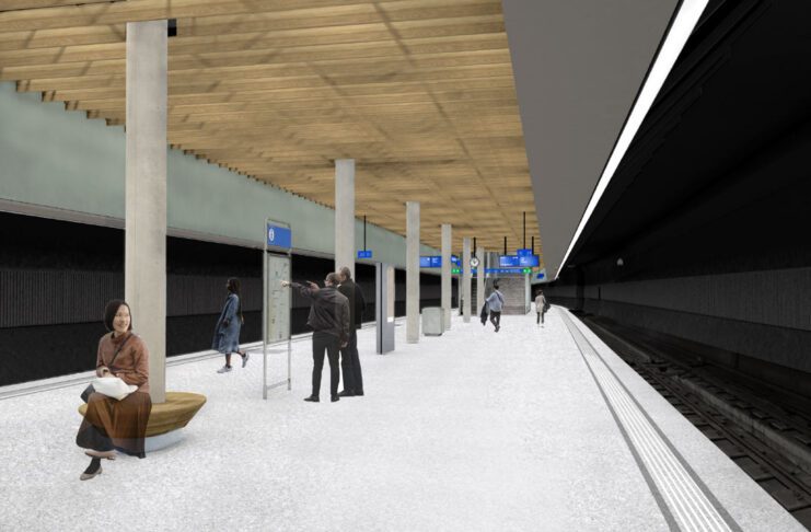 Tiefbahnhof Zuerich HB Visualisierung Perronhalle_SZU_2025